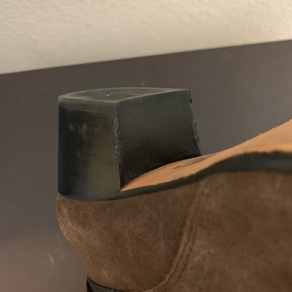 COACH | Patricia Booties Suede Material & Leather in Chestnut Brown FLAW - Picture 13 of 16